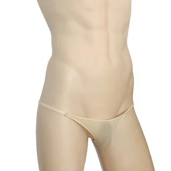 Sexy Tangá Mužov Bielizeň Bikini Mini T Zadnej G-String Nohavičky Priedušná Pevné Erotickej Bielizne Veľký Penis Puzdro Underpant