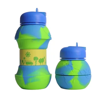 Zložiť Fľašu s Vodou pre Deti Silikónová Fľaša na Vodu Dievčatá Chlapci BPA Free Prenosné Skladacie Fliaš Vody Vonkajšie Športové Fľaše