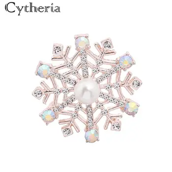 Móda jemné crystal drahokamu zirkón ružový&silver farba snowflake farebné tvare Srdca krúžok strany šperky