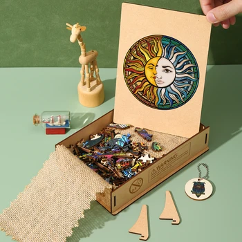 Senior Elegantný Tvar Disku Skladačka Puzzle Rozprávkové Taichi Puzzle Hry Náročné Duševné Hračka Pre Dospelých, Deti DIY Kreslenie