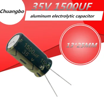 2 ks 35V1500UF 13*25 MM Higt kvalitného Hliníka elektrolytický kondenzátor 1500UF 35V Low ESR/impedancia vysoká frekvencia 20%