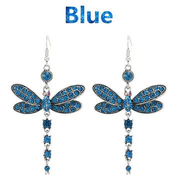 Nádherné Farby Dragonfly Háčik Náušnice pre Ženy Výročie Dar Nevesty Zapojenie Svadobné Jemné Šperky