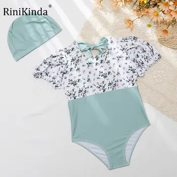 RiniKinda 2022 Baby Dievčatá Plavky 2022 Nové Dievčenské Plavky Jeden Kus Lete Plavky pre Dievča Batoľa Detský Beachewear