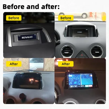 Android Auto Stereo 2 Din Rádio pre Renault Koleos 2013-2016 GPS Navigácie Auta Multimediálny Prehrávač Vedúci Jednotky Autoradio Audio Auto