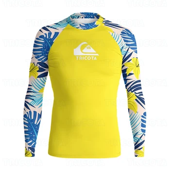 Vyrážka Stráže Surfovanie Plavky UV Ochranu pred Slnkom Základné Kože Surf Oblečenie Pláži, Potápanie, Plávanie T-shirts Rashguards Plávanie Oblek