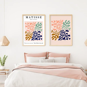 Matisse Výrez Leaf Umenie Plagátu Moderný Minimalistický Plátno Artist Domáce Dekorácie Abstraktnej Maľbe obrazov na Stenu pre Obývacia Izba