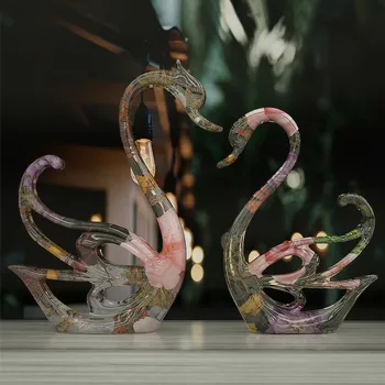 DIY Crystal Epoxidové Silikónové Formy Set Šperkov, Takže Prívesok Epoxidová Živica na Odlievanie Foriem, Swan Ornament Plesne Domova