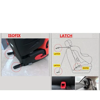 Univerzálne autosedačky pás rozhrania sprievodca stenu detskej autosedačky rozhranie na zariadení isofix pásov konektor držiak